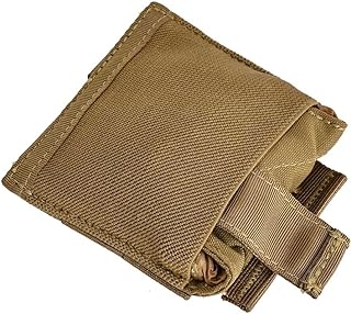 SABADO MOLLE Folding Cummerbund Dump Pouch Speed Mil-Grade Elastic Ultra Lightweight Magazine Tactical Hunting Accessories (Wolf Brown)