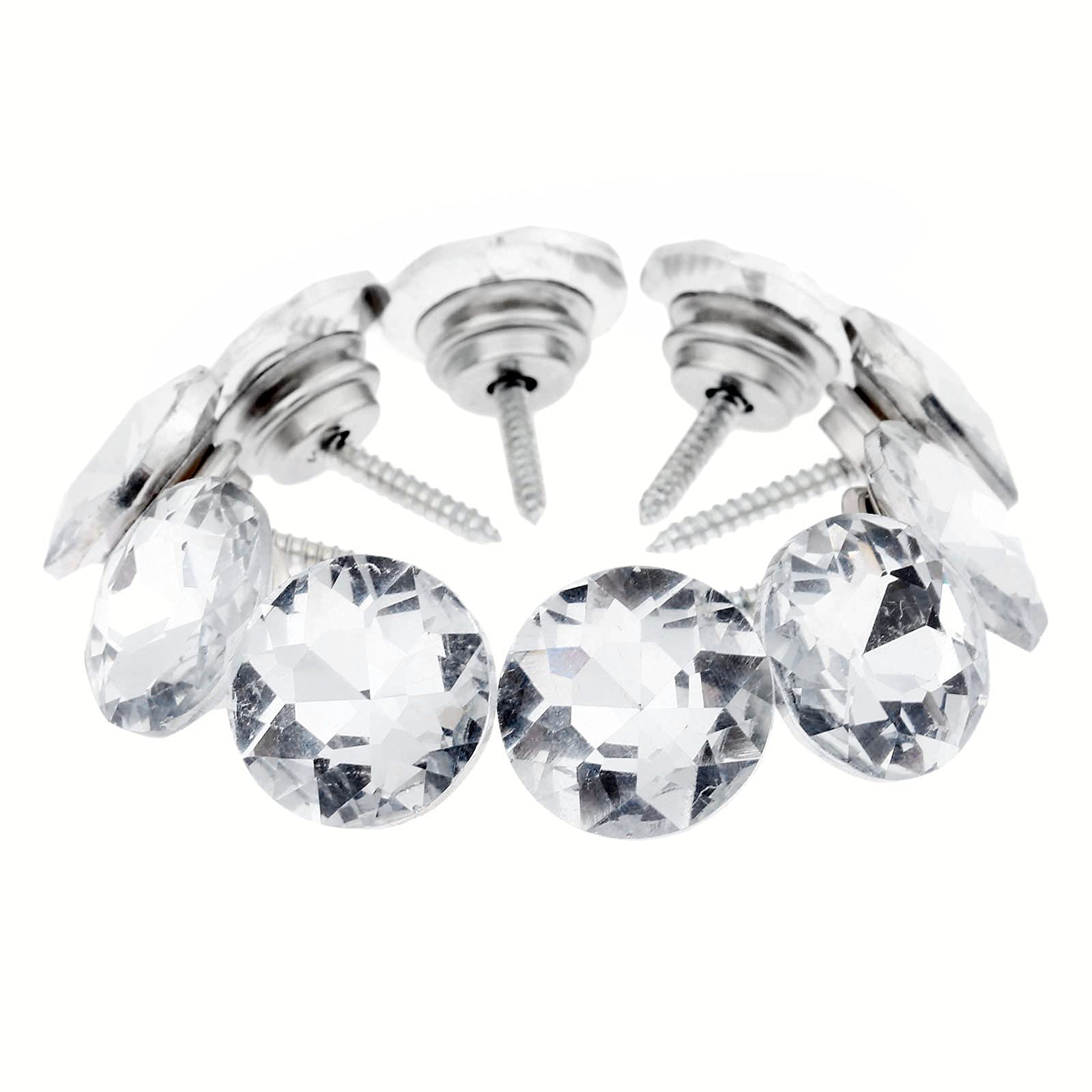 Boutons de sertissage en cristal diamant 20mm pour réparer et embellir un canapé ancien