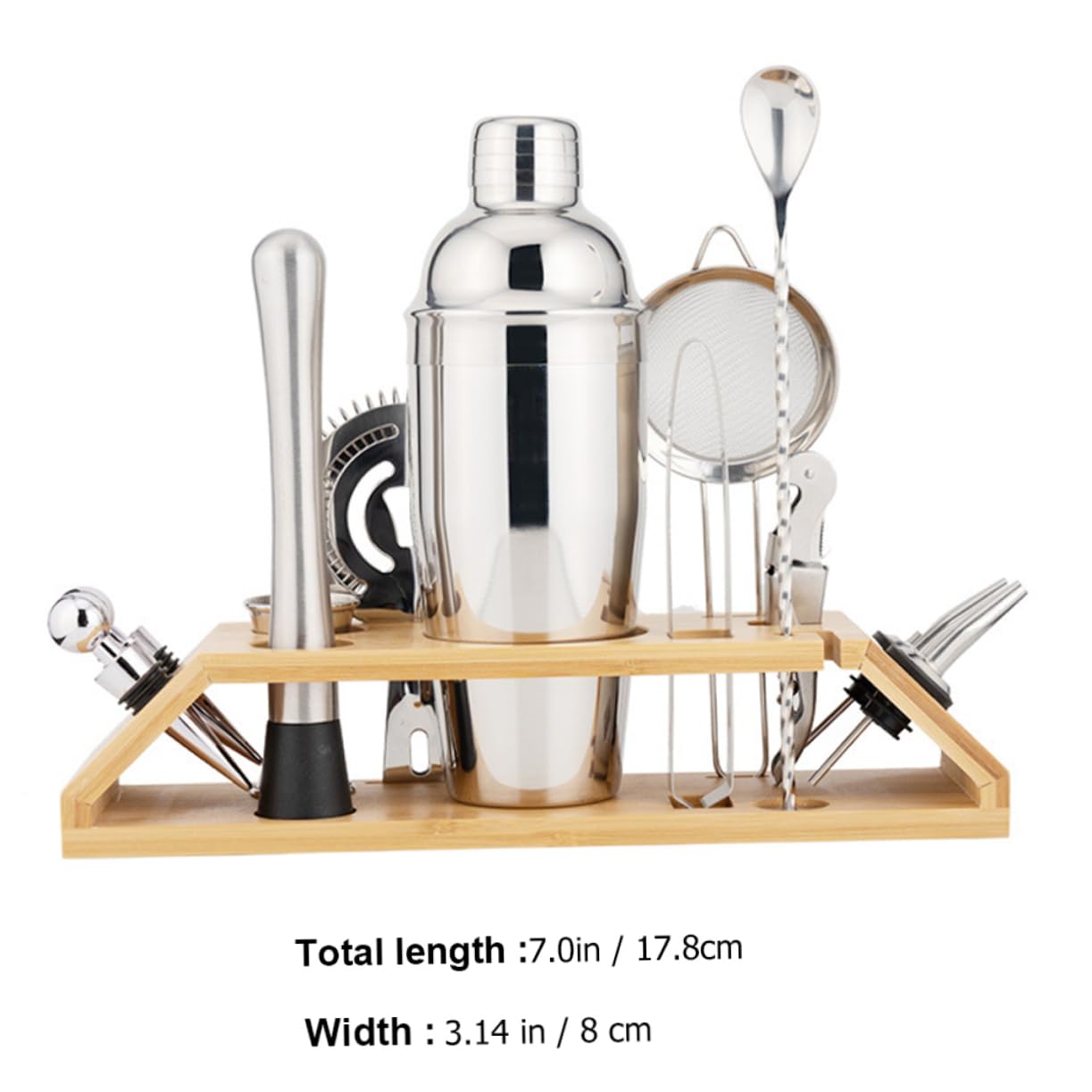 1 Set per Cocktail Inossidabile Kit Professionale per Bar e Feste per Cocktail e Bevande Fresche