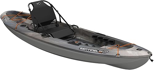 Sentinel 100X - Kayak de pesca tipo pescador - Kayak sentado en la parte superior - Ligero - 9.6 pies