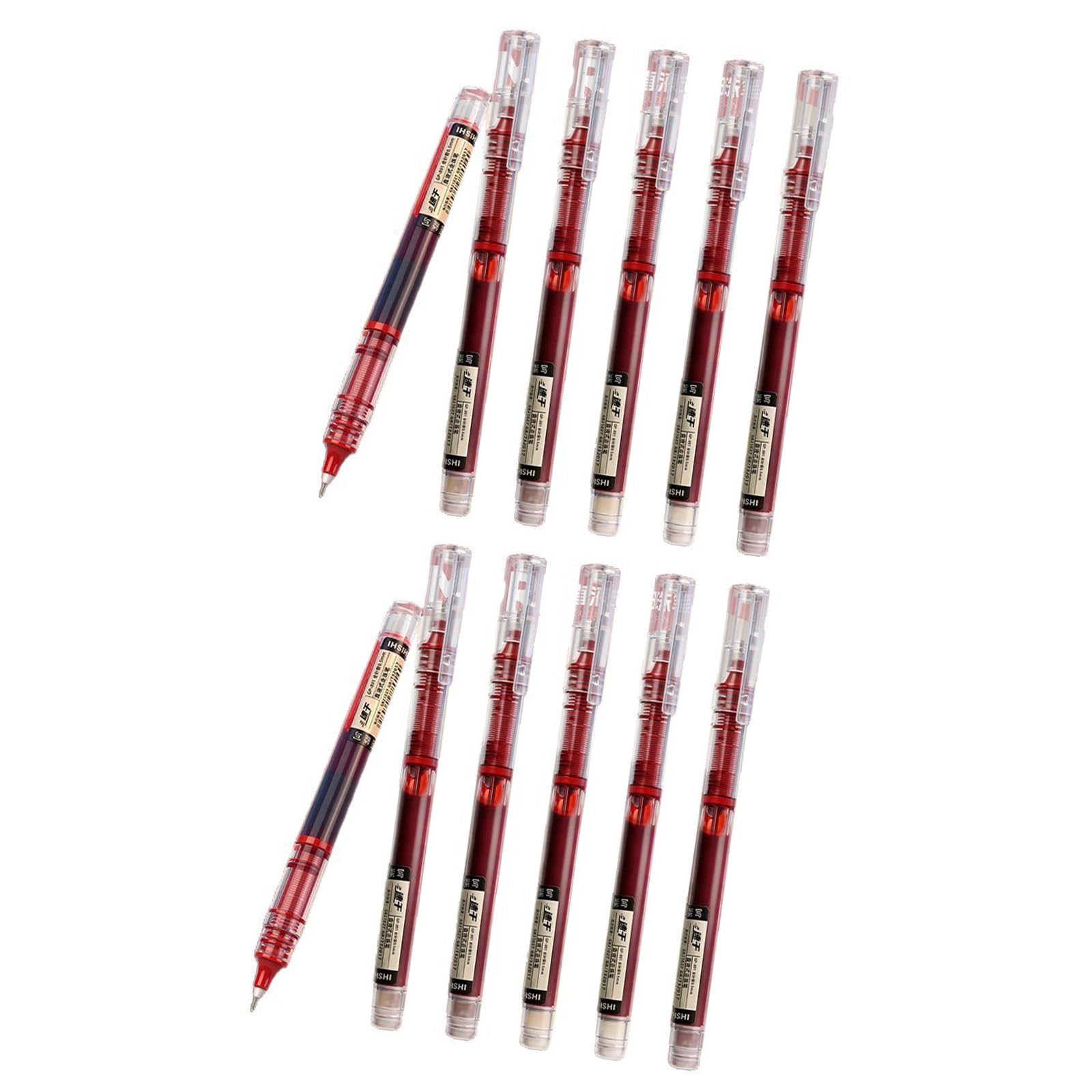 BWANGIAO 12 Pack Colored Fountain Pen Extra Fine 0.5mm Tip Liquid Inks Pen For Writing Training And Classroom Teachers
