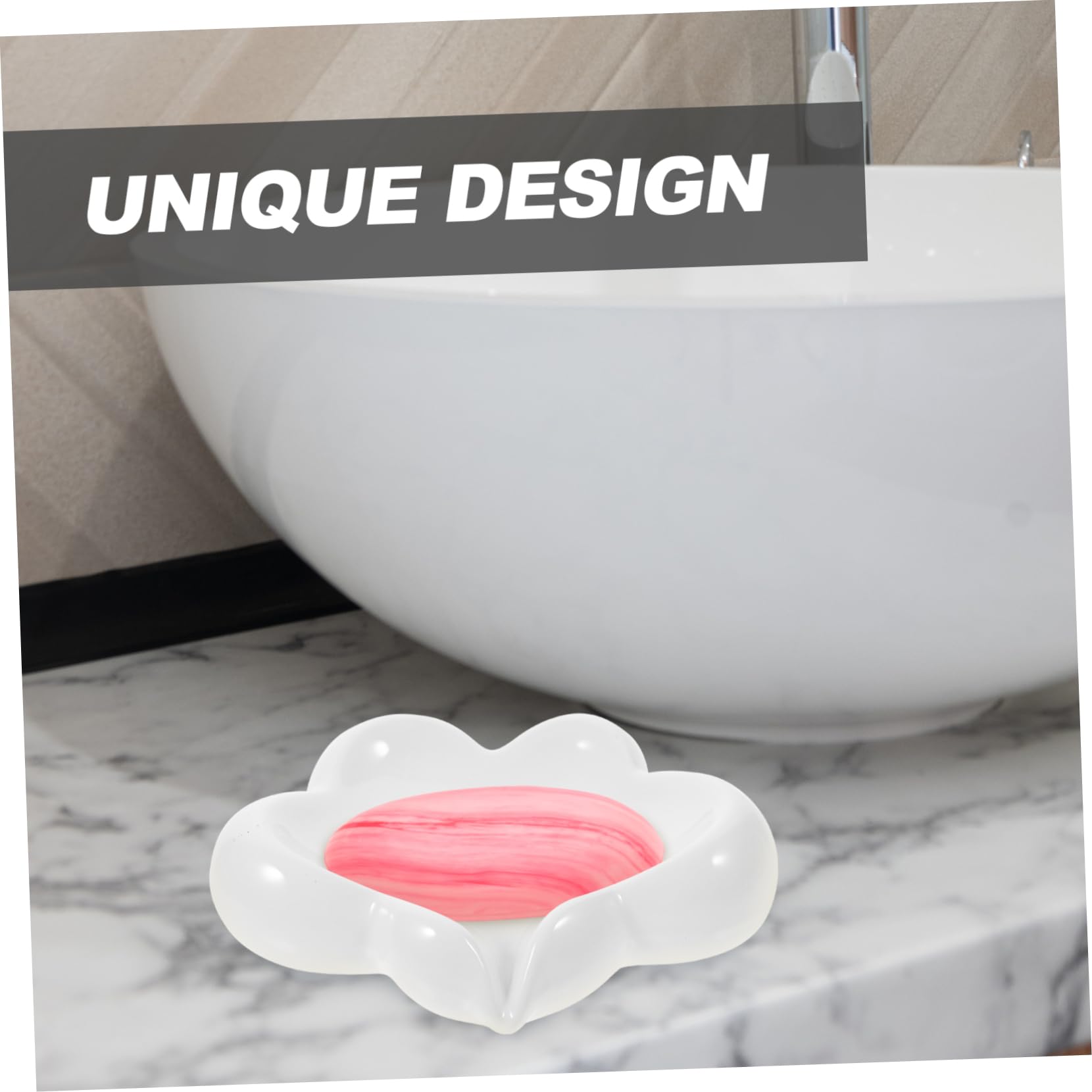 Jabonera de Porcelana en Forma de Nube de Color Claro para Baño
