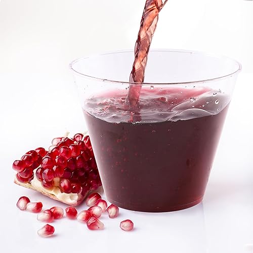 Vista 10 de JOLLY CHEF Vasos de plástico desechables transparentes de 9 onzas, paquete de 100 vasos de plástico transparente, vasos de fiesta resistentes, vasos