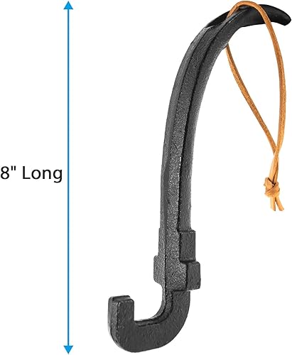 Miniatura 5 de AJinTeby Elevador de parrilla de hierro fundido universal para la mayoría de las parrillas de carbón, gas, compatible con parrillas BGE, se adapta a