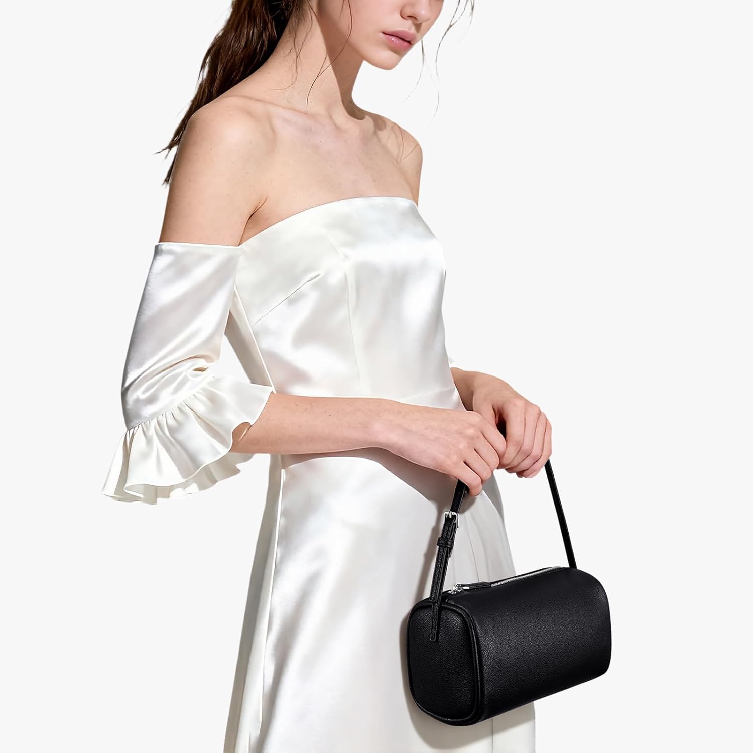 Hobo Bags for Women Small Crossbody Purse Faux Leather Handbag Purse with Adjustable Strap - Image 2