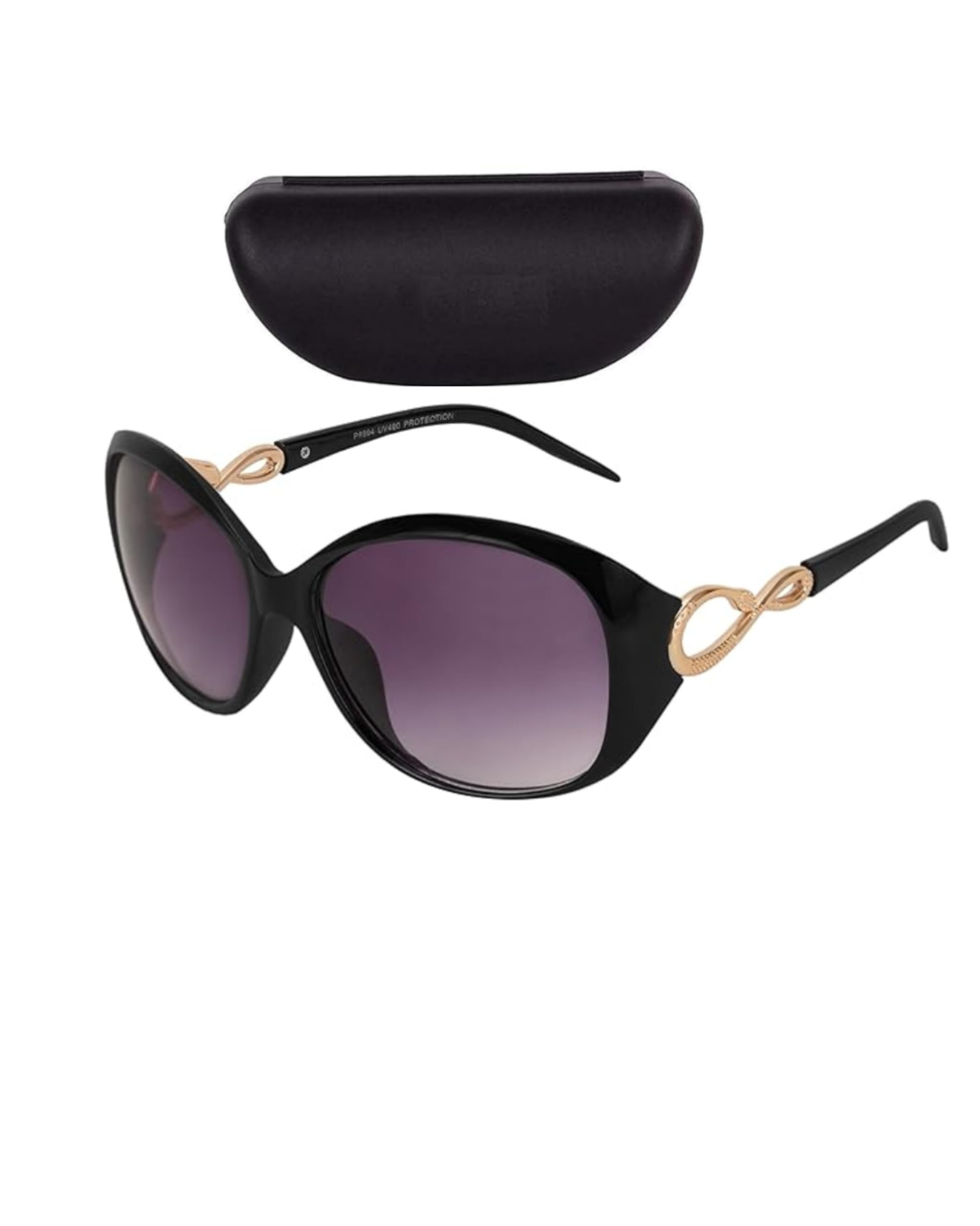 Sunglasses for Women Stylish| Oversized Designer UV400 Shades Cooling Glass| Gradient Lenses Luxury Fashion Black Frame with Gold Accent| Fashion Googles For Girls Women’s-image-34