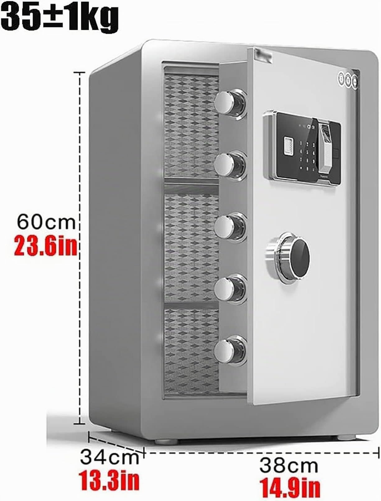Caja Fuerte Ignífuga y a Prueba de Agua - Gabinete Digital de Seguridad Grande de Acero Resistente - Taquillas de Seguridad 2023