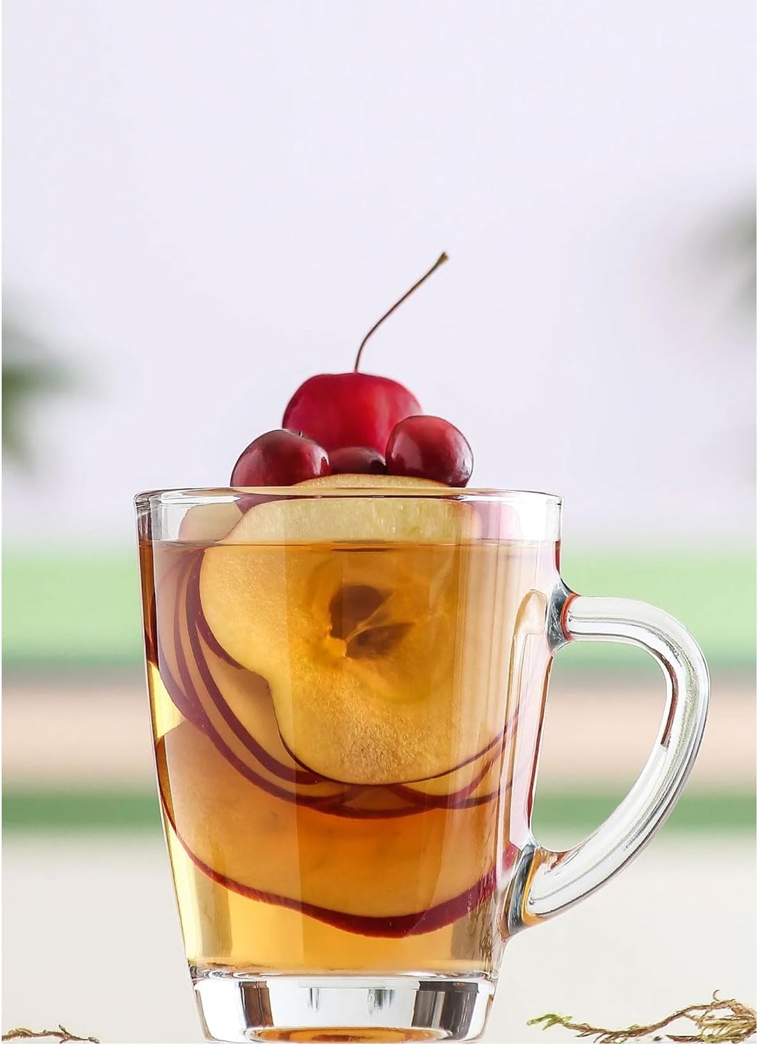Teegläser-Set 6,12 oder 24tlg. mit Henkel 250 ml aus hochwertigem Glas Ideal für Heißgetränke, Kakao, Latte Macchiato und Cappuccino spülmaschinengeeignet (24)