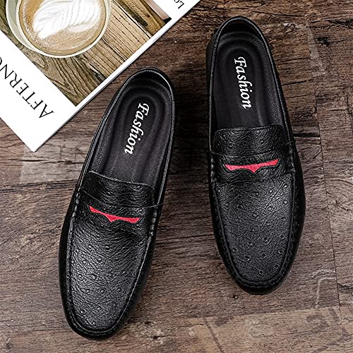 Men's Loafers Shoes Simple Driving Loafers Penny Loafers Leather Anti-Slip Flat Heel Lightweight Casual Slip On4