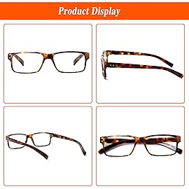 NORPERWIS Reading Glasses 5 Pairs Quality Readers Spring Hinge Glasses for Reading for Men and Women (5 Pack Mix Color -4, 0.50)