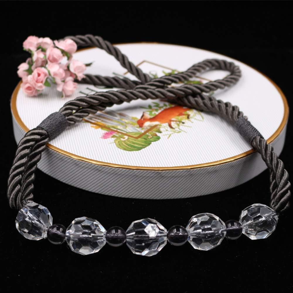 Curtain Tassel Tiebacks, 1PC Rope Clips Elegant Curtain Tieback Buckle Strap Window Drape Holdbacks Home Decorative Living Room Accessories(Black,4pcs)
