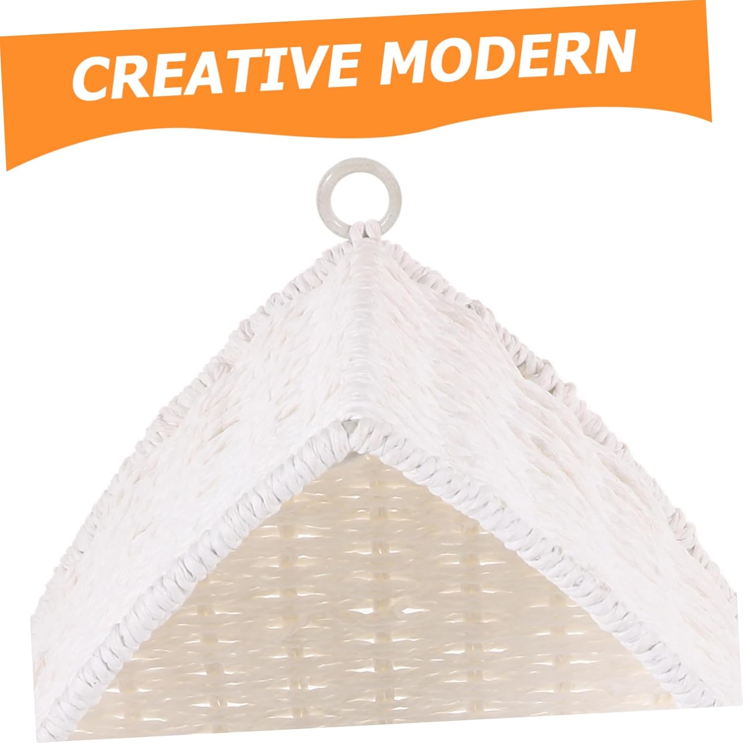 Homoyoyo Woven Wall Shelf Organizer Hanging Design for Home Decor Lightweight Storage Basket for Living Room Bathroom and Kitchen Modern Rattan Style Wall-Mounted Shelf