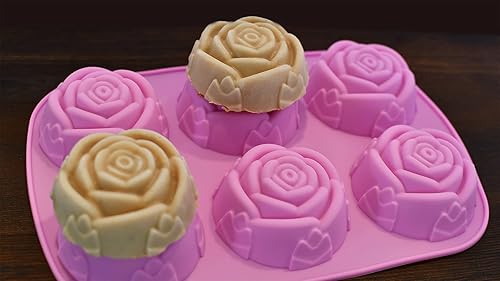 Miniatura 3 de Molde de caramelo de silicona para decoración de pastel de rosas hecha a mano, jabón, pasteles, gelatina, chocolate, dulces, pudín, magdalenas,