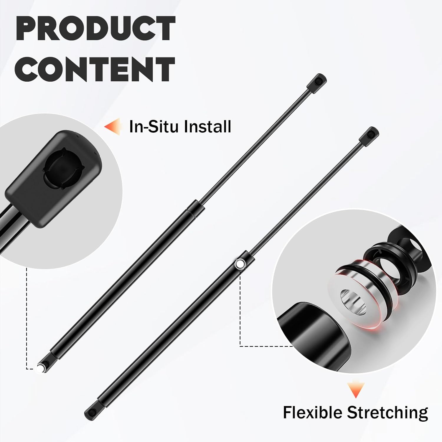 Rear Hatch Liftgate Lift Supports Shocks Struts for 99-04 Cadillac Escalade, 00-04 Chevy Suburban, 95-04 Chevy Tahoe, 99-04 GMC Yukon 4557