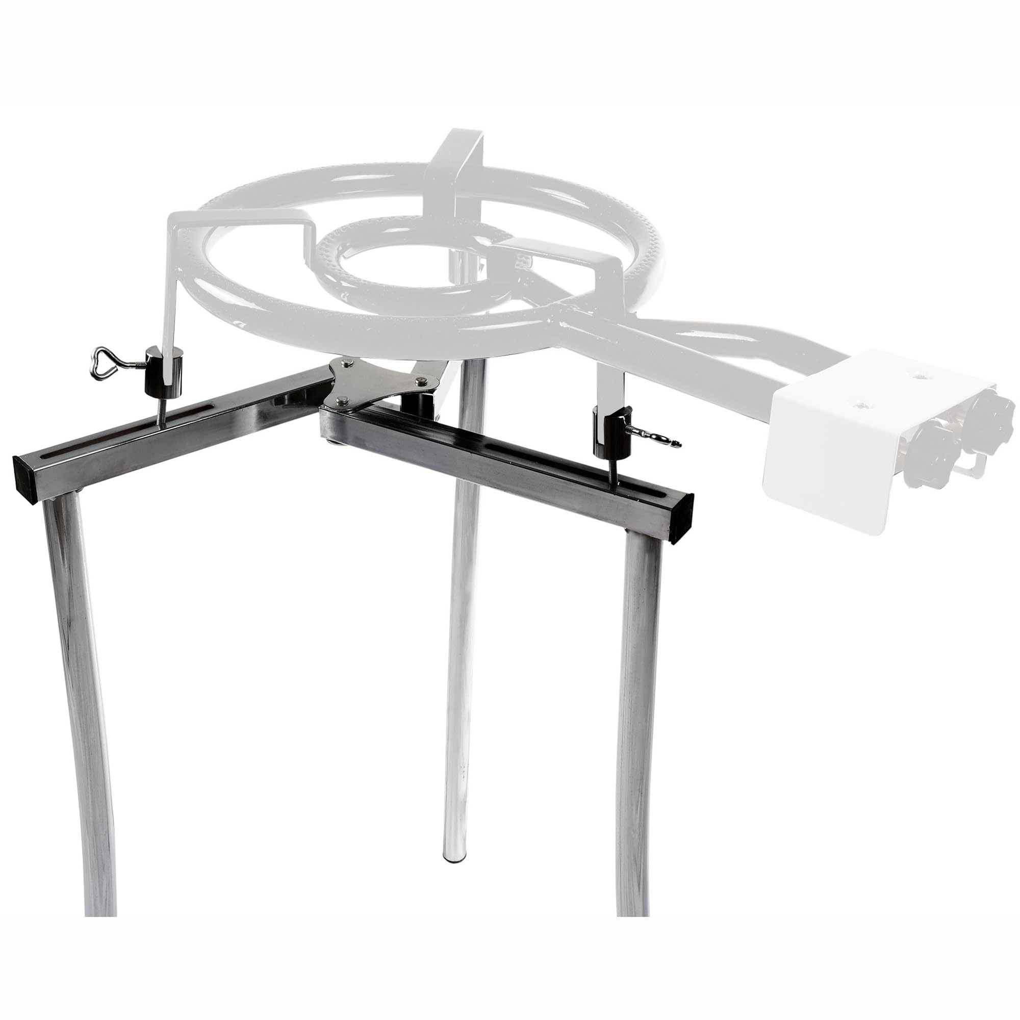 briebe Trípode para Paellero de Gas Regulable, 3 Patas, Soporte Robusto y Estable, Adecuado para Paelleros de 35 a 70 cm, Base Sólida de Aluminio, Cómoda, Portátil, Aguanta hasta 40 Kg, Tripod L5