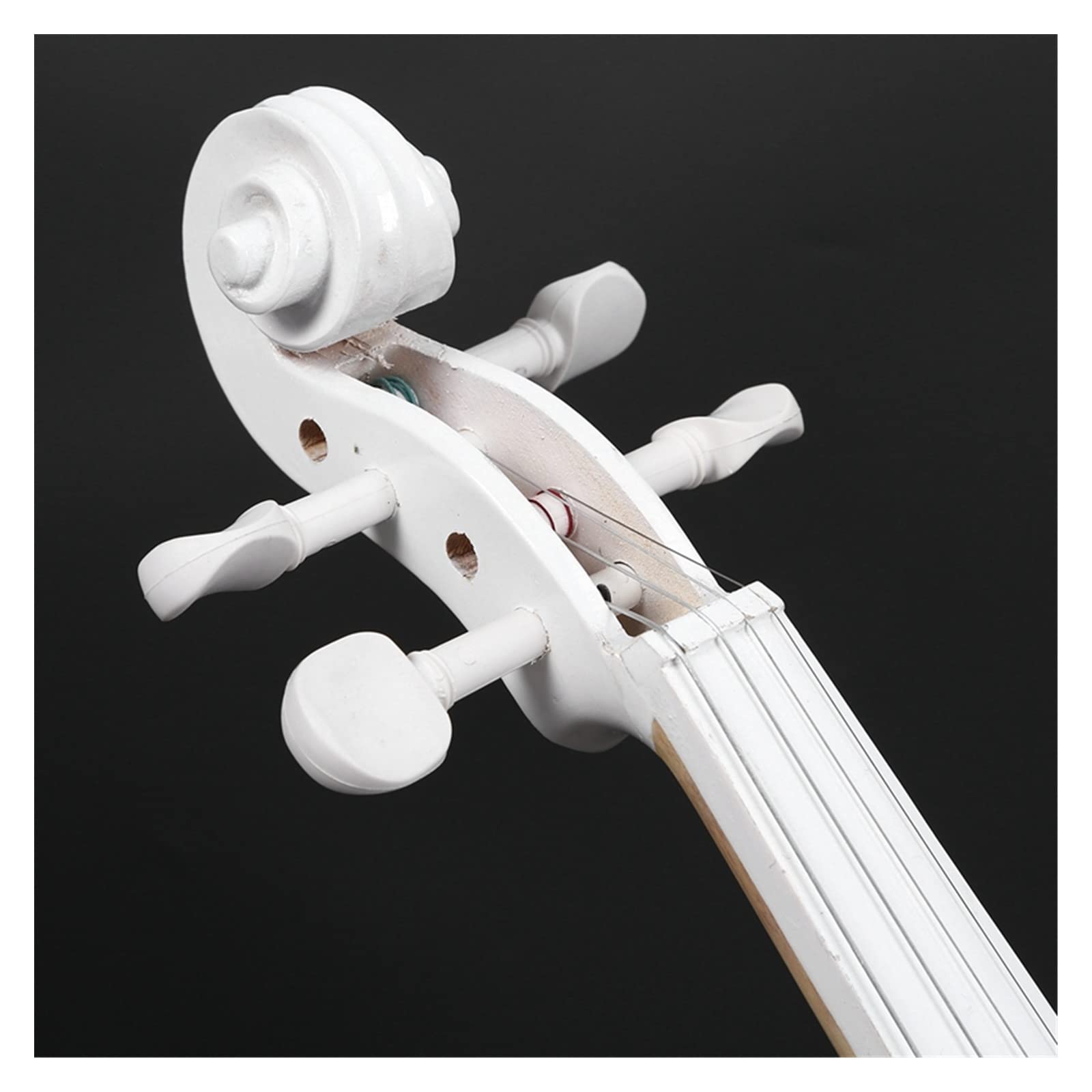 Violino per Studenti 4/4 Strumento Musicale per Violino A Grandezza Naturale Set Violino Bianco per Principianti per Bambini Violini per Studenti