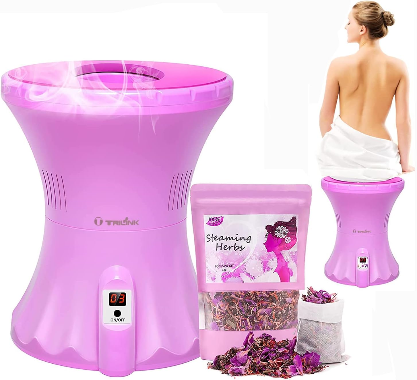 Yoni Seat Kit Electric V Steam Chair with Vaginal Steaming