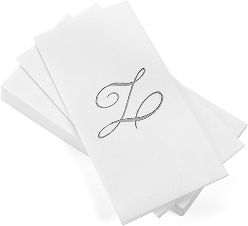 Miniatura 31 de AMERICAN HOMESTEAD - Toallas de mano desechables – Servilletas de invitados con monograma de lámina dorada – Toallas de papel de baño similares al