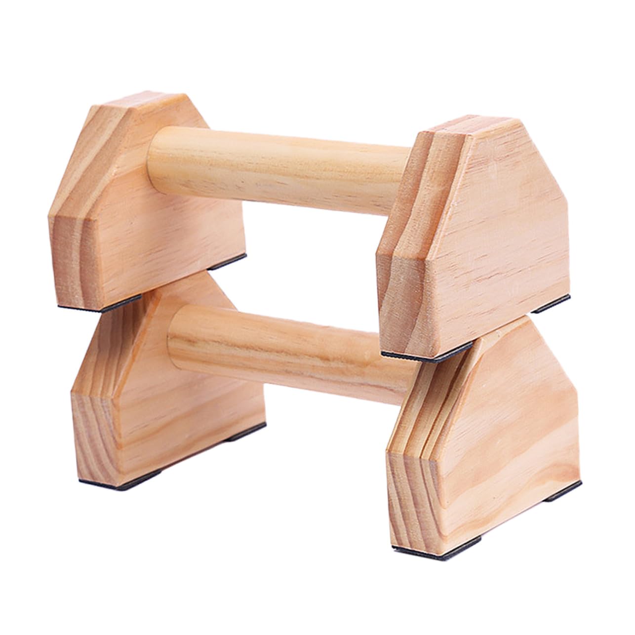 FOYTOKI 1 Pair Solid Wood Bracket Fitness Equipment Handstand Bar Strength Training for Home Gym