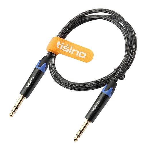 Cable Tisino 1/4" TRS 3 pies miniatura 8