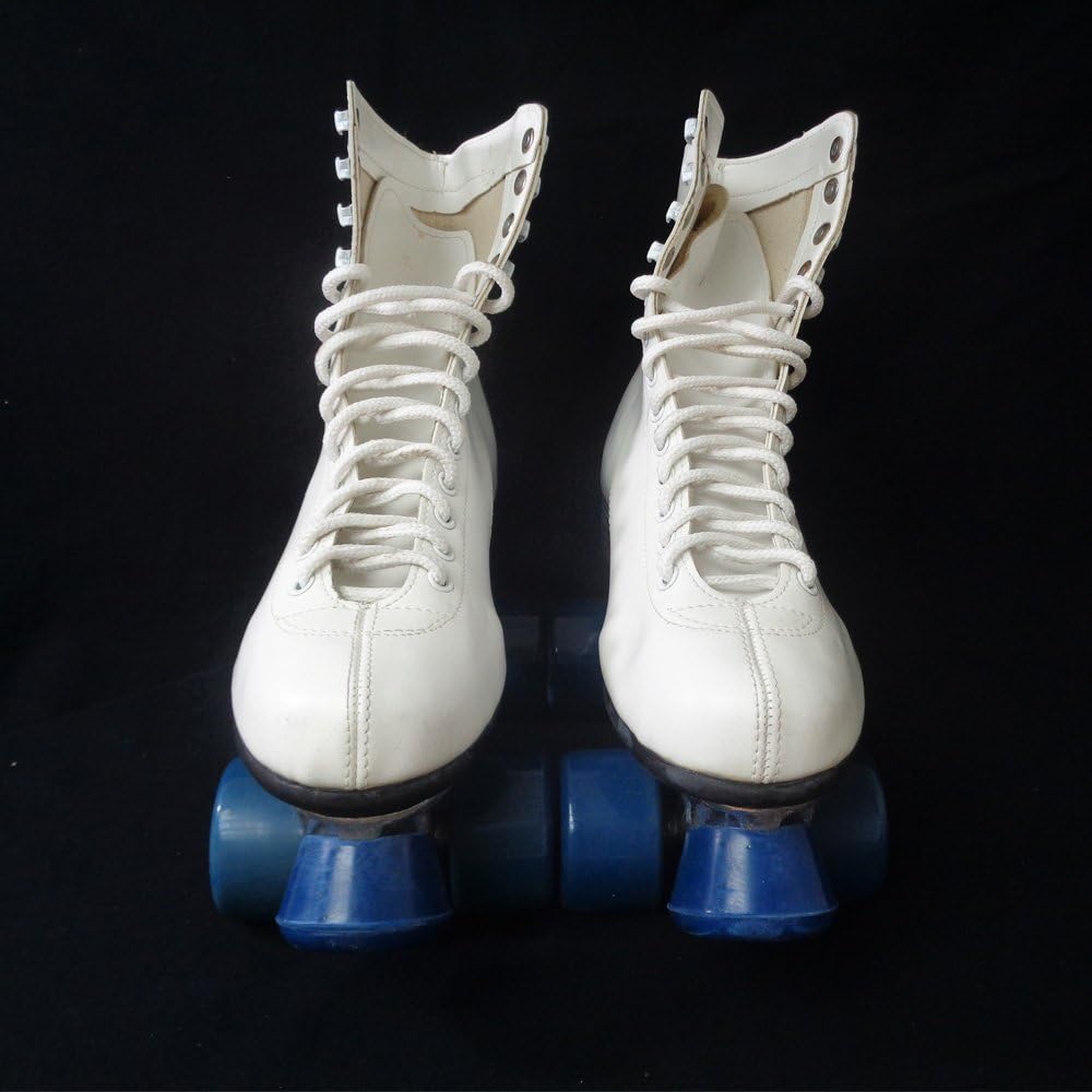 Tall White Vintage Style Roller Rink Skates Mens Size 9