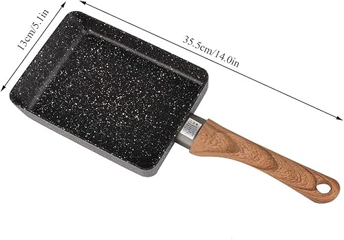 Miniatura 2 de Sartén antiadherente, sartén profunda de granito de 14.0 x 5.1 pulgadas, sartén para huevos, tortillas, juego de utensilios de cocina de regalo para