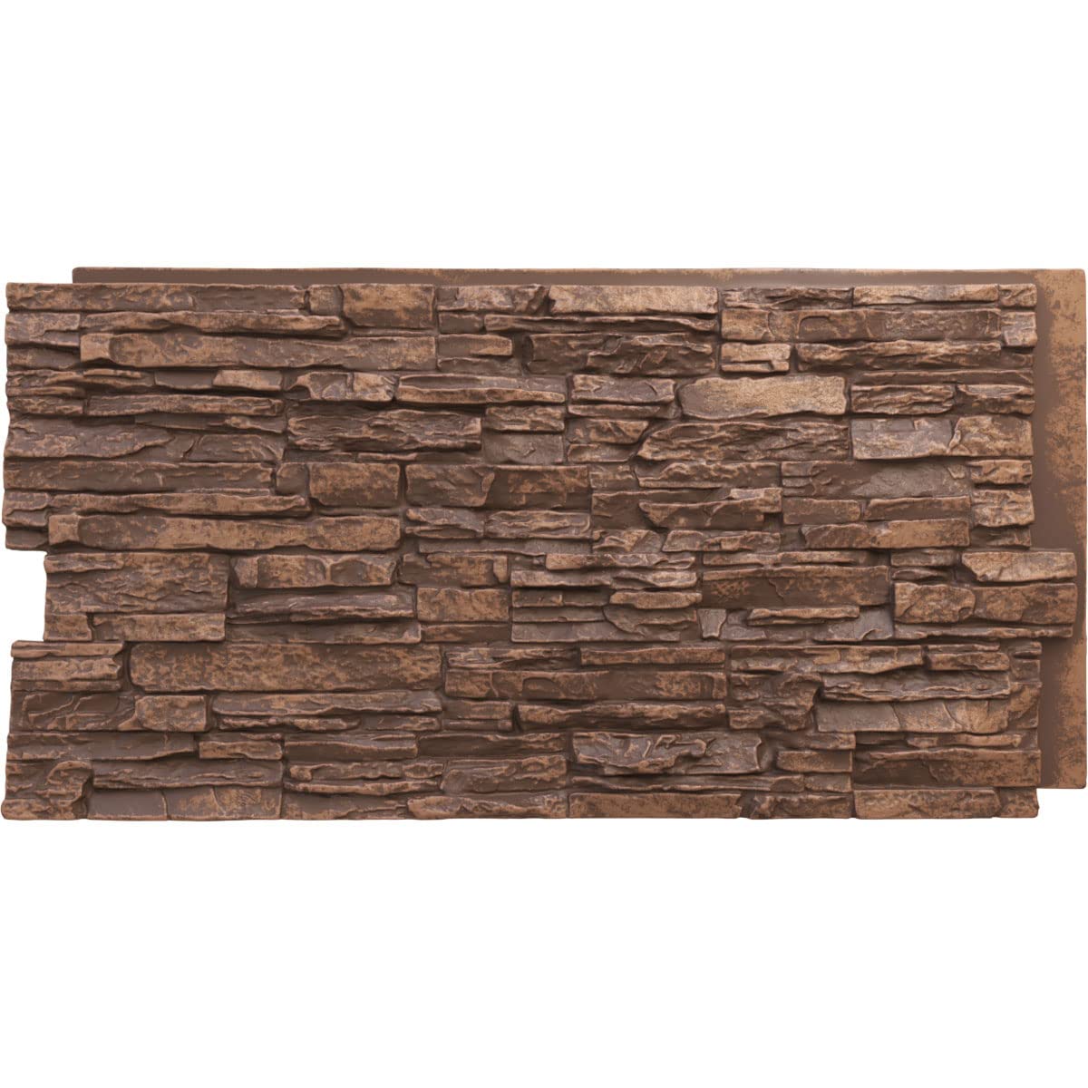 Ekena Millwork PNU24X48CNSE Canyon Ridge Stacked Stonewall Faux Stone Siding Panel, 45 3/4"W x 24 1/2"H x 1 1/4"D, Sedona, 8 Sq Ft