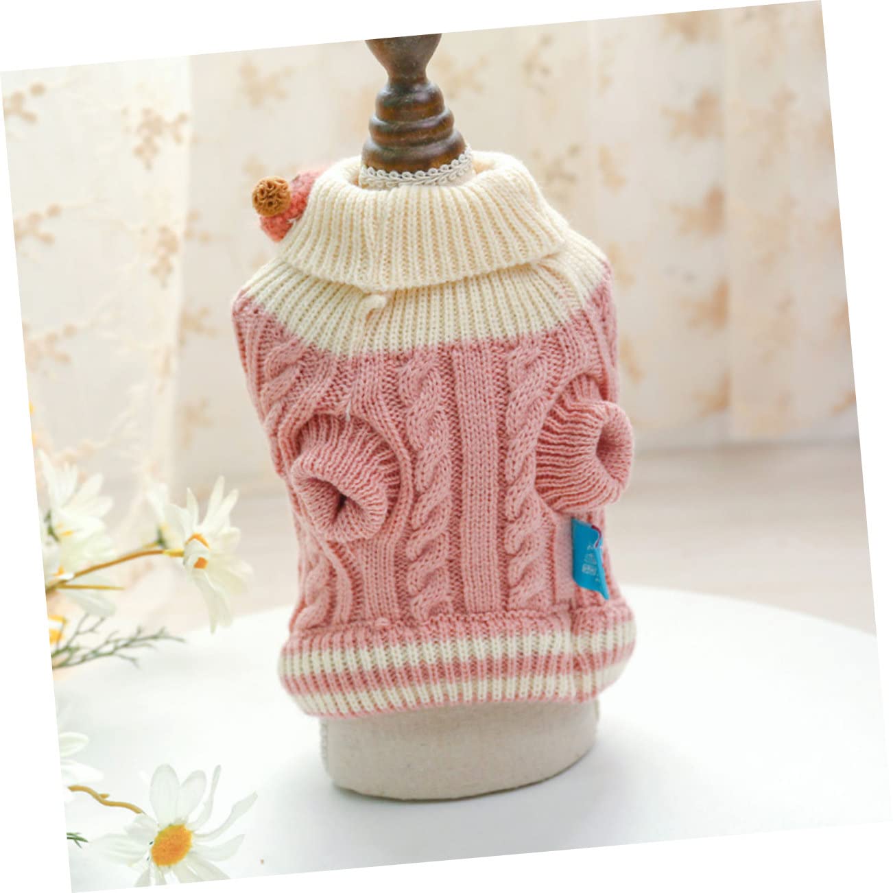 BESPORTBLE 5 Pièces Gilet en Coton pour Chiot Costume De Chien De Compagnie Pull Chaud pour Chien Pull pour d'hiver d'hiver pour Joli pour Chiot Rose en Tissu