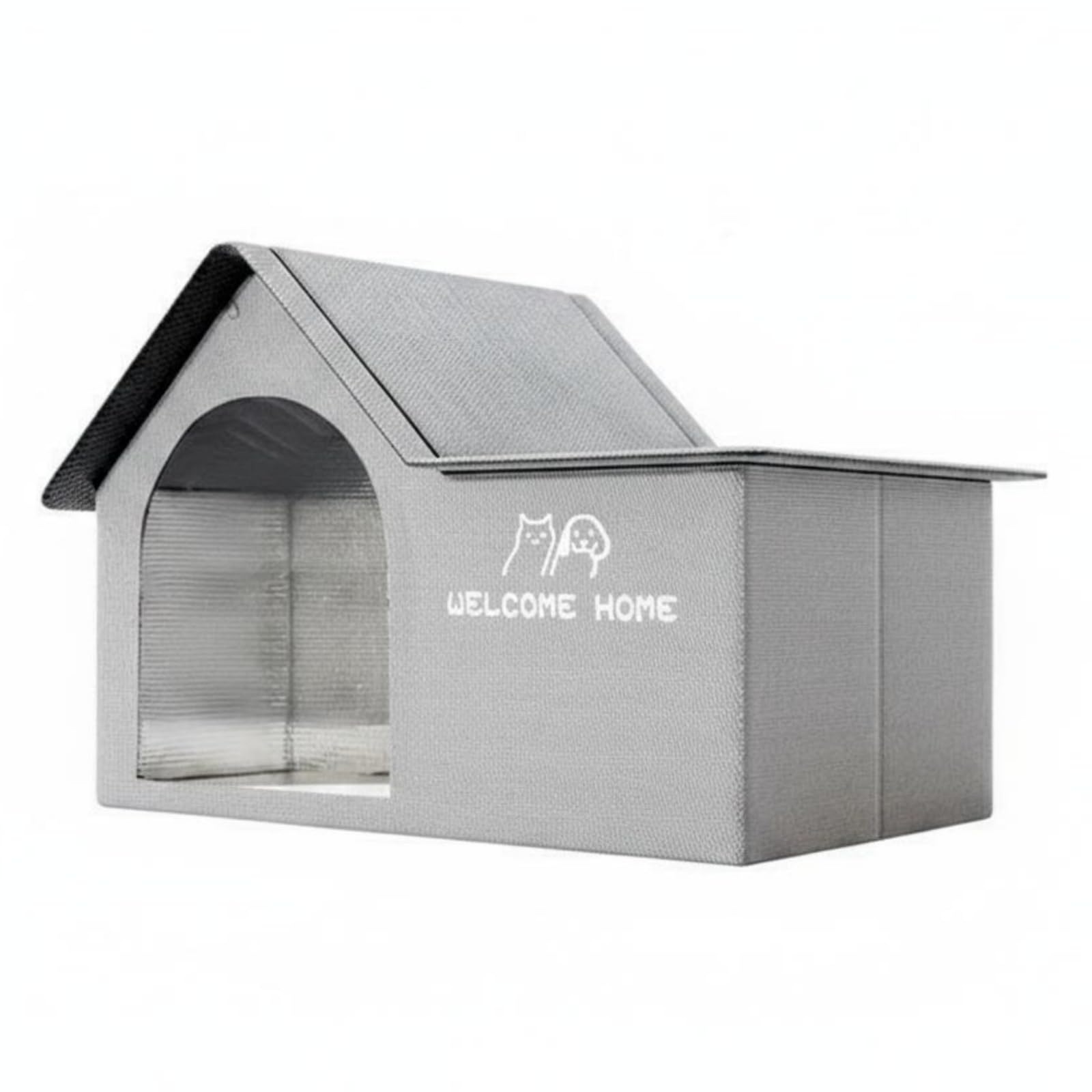 Abri de Refroidissement Maison pour Chat Refuge Grotte Nichoir Douillet Design Pliable pour Rangement Pratique Doublure Fraîche Stable Tissu Oxford, Moyen