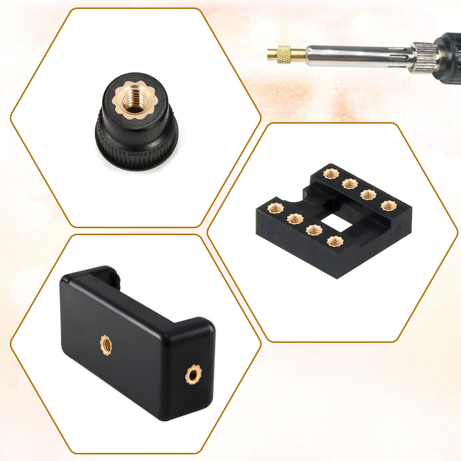 120 Inserti Filettati M3 In Ottone - Per Stampante 3D E Pressatura - Foto 13