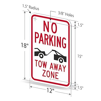 USA TOW AWAY ZONE看板 R7-201A_5d7731b7-b24e-4817-