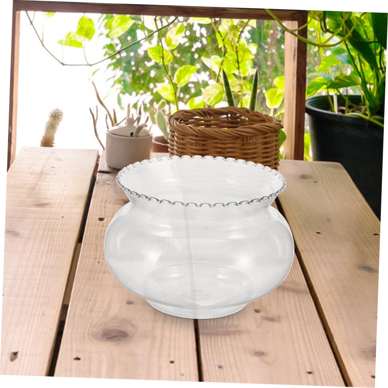 POPETPOP 4 Pz Piccolo Acquario Contenitore Trasparente Acquario da Tavolo per Pesci Rossi per Pesci Rossi Decorativo Serbatoio Betta da Tavolo plastica Transparent