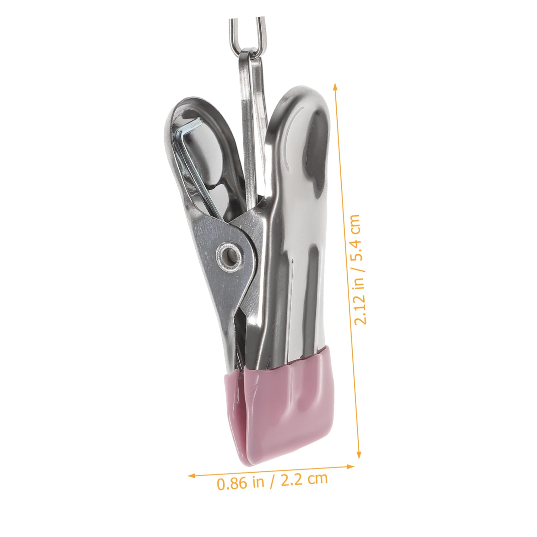 MAGICLULU 24pezzi Mollette Acciaio Inossidabile Resistenti Per Bucato Clip Per Asciugamani e Abbigliamento Per Uso e Antivento e Multifunzionali Chiusura