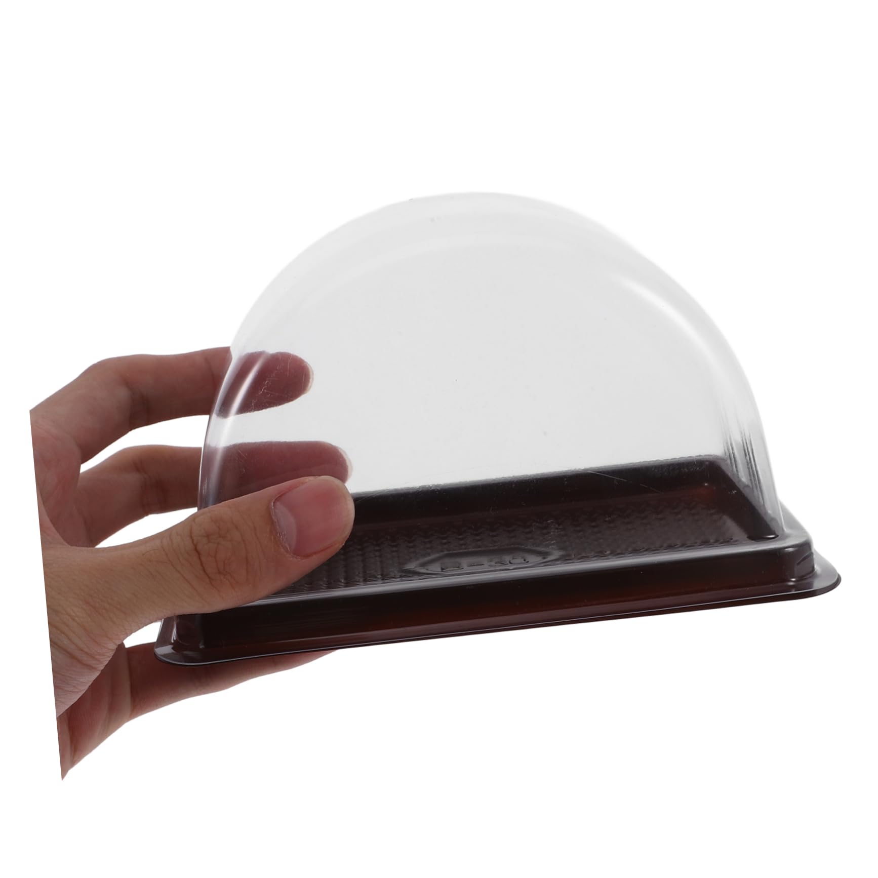 Cabilock 50 Pack Rolls Packing Box Dessert Container Plastic Pallet Disposable Plastic Box Color