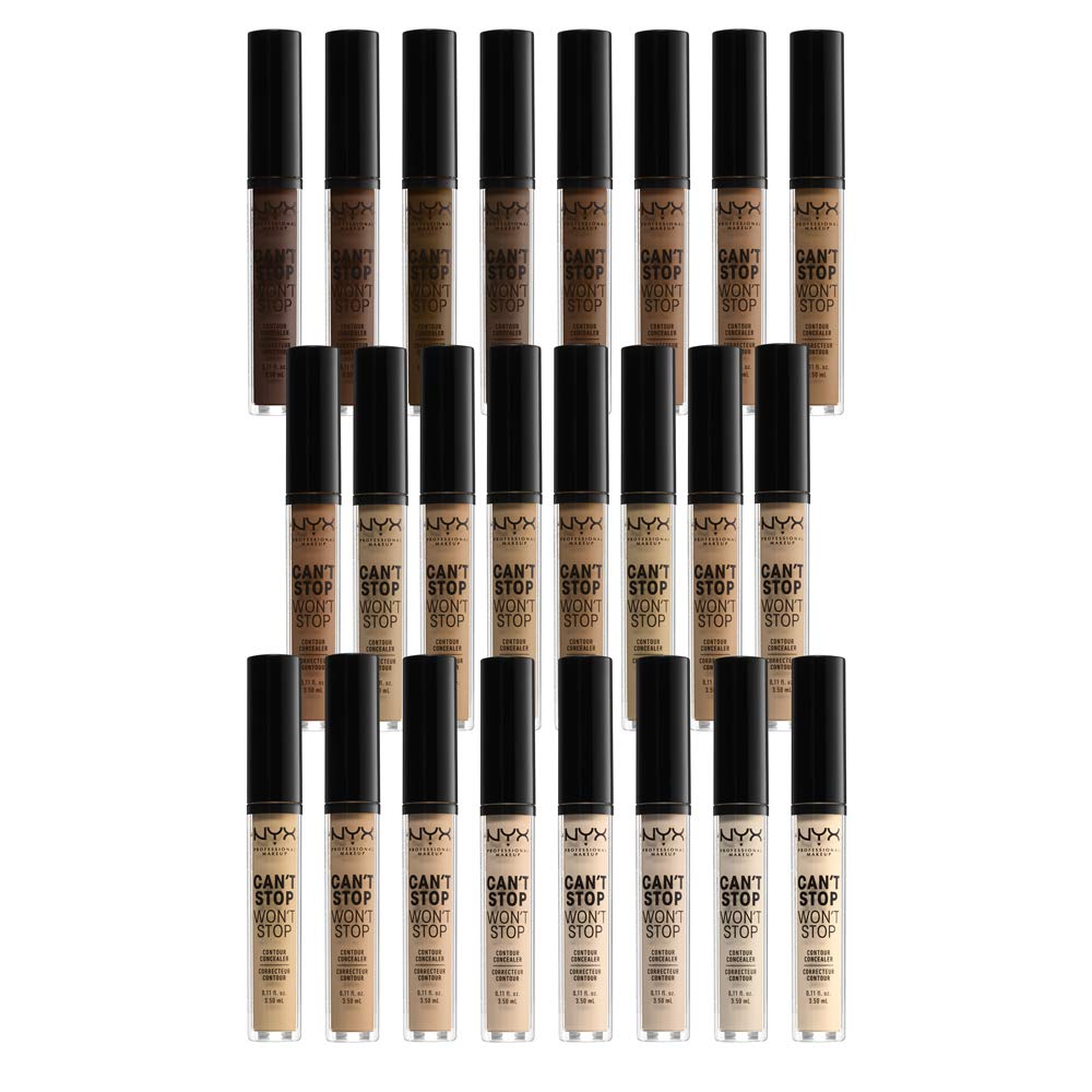 NYX PROFESSIONAL MAKEUP Can't Stop Won't Stop Contour Concealer, 24h Full Coverage Matte Finish - Fair