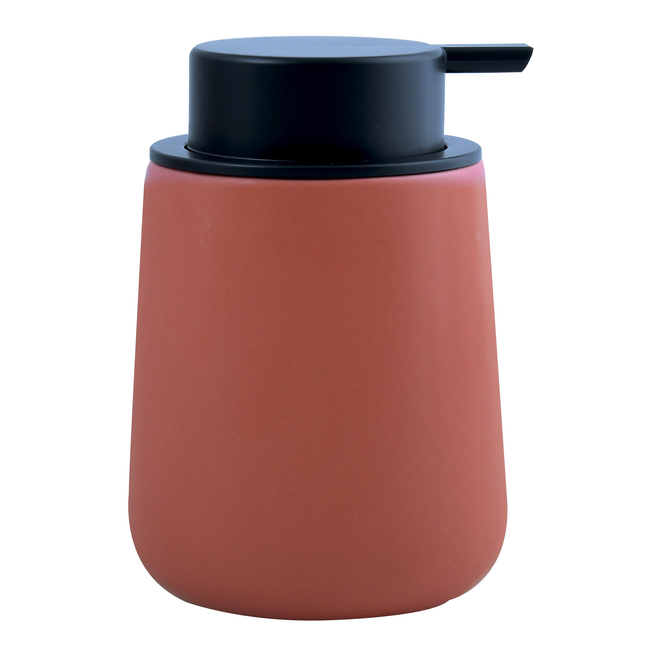 MSV Maonie Ceramic Soap Dispenser Liquid Soap Dispenser 300 ml Matt Terracotta Red
