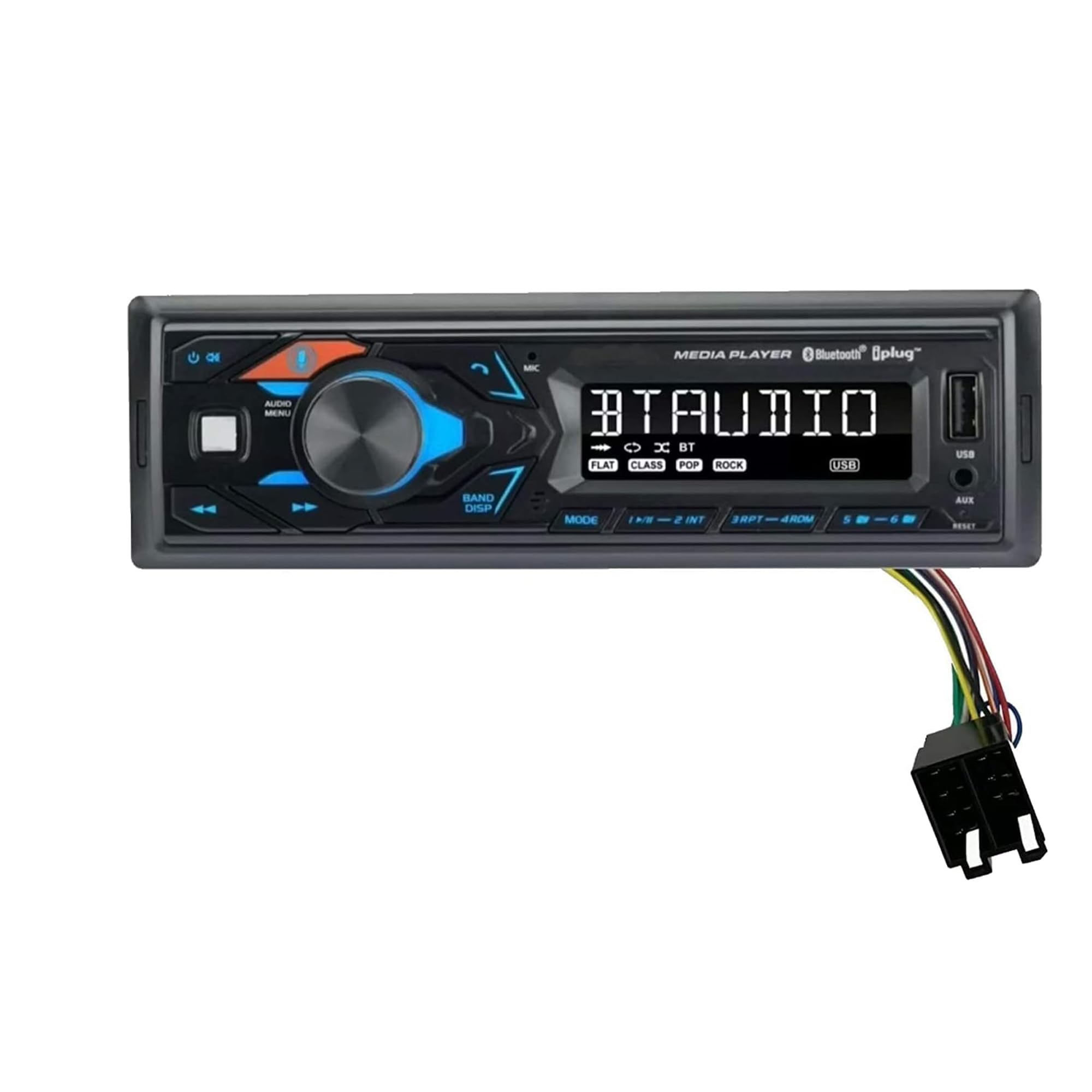 Generic Bluetooth Tractor Radio for John Deere, JCB, and McCormick AM/FM, Siri/Google Assistant, USB Input with MP3 Playback and Charging Radio Stereo Receiver - Includes Easy Connect Harness