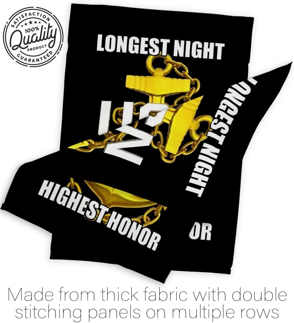 US Navy Chief Petty Officer Garden Flag - Set with Stand Armed Forces USN Seabee United State American Military Veteran Retire - House Banner Small Yard Gift Double-Sided Made In USA 13 X 18.5