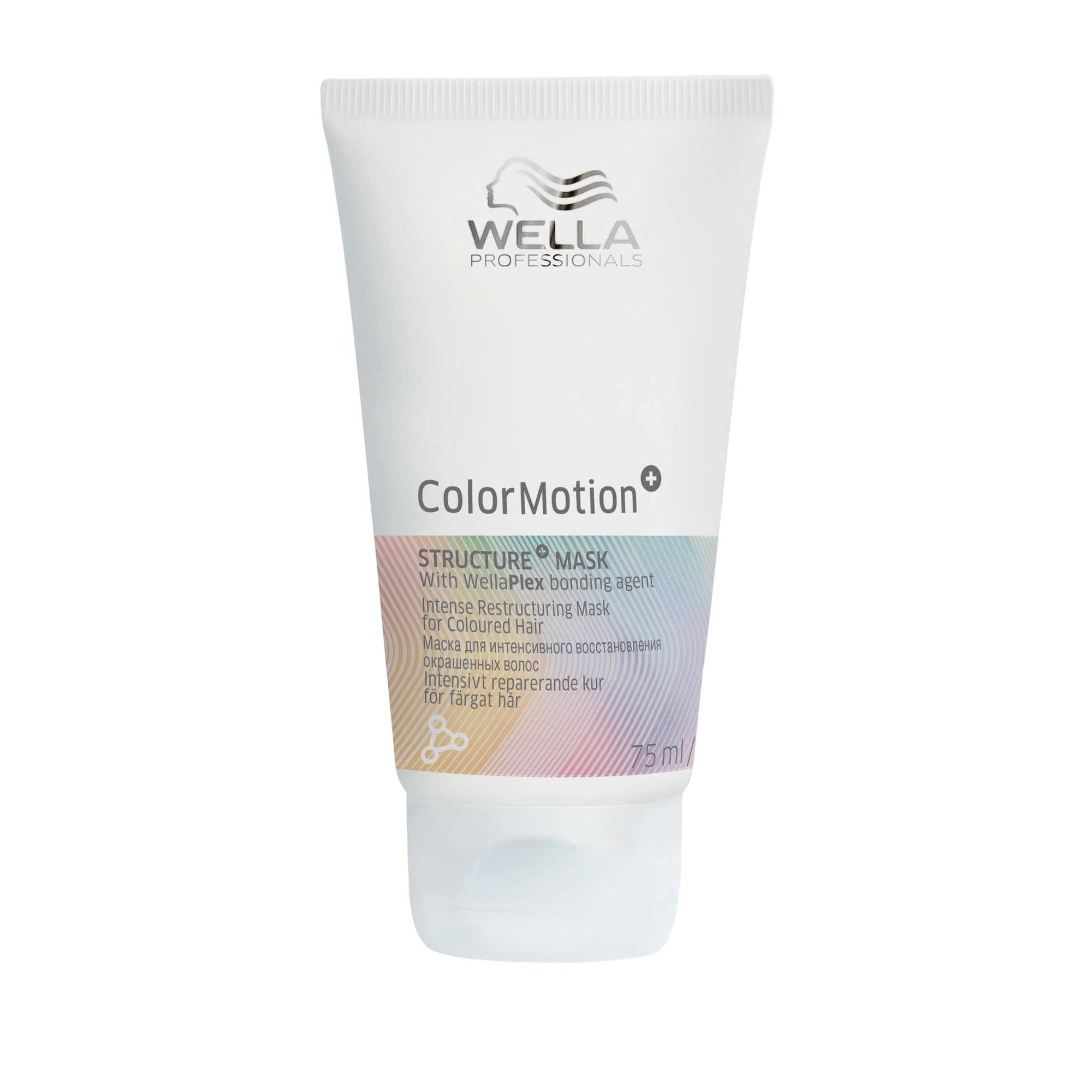 Wella Professionals ColorMotion+ Haarkur – Wella Haarmaske für gefärbte Haare – intensive Reparatur & Pflege mit WellaPlex Strukturfestiger für mehr Glanz – 75 ml