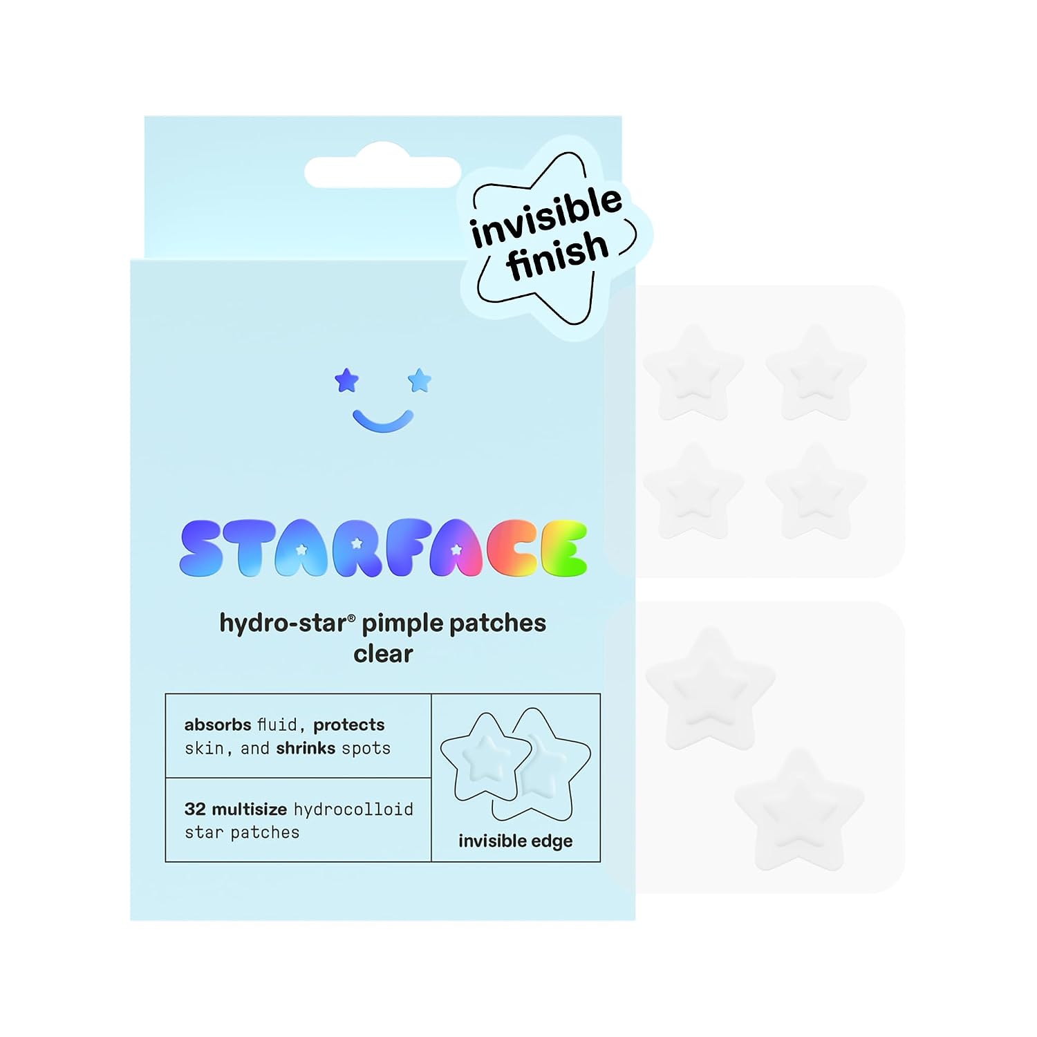 Starface Women's Hydro-Star Clear 32 Count, 32 Count