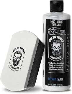 Mr. Detroit - Car Wash Kit w/Long Lasting Tire Shine Applicator Sponge Pad