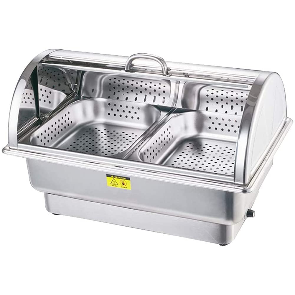 Estufa eléctrica Tipo Buffet, Calentador de Alimentos con Placa calefactora, Ideal para buffets, restaurantes, Fiestas, Eventos y Banquetes Familiares (Punch 2) (Sin Punch 3) (Punching 2)