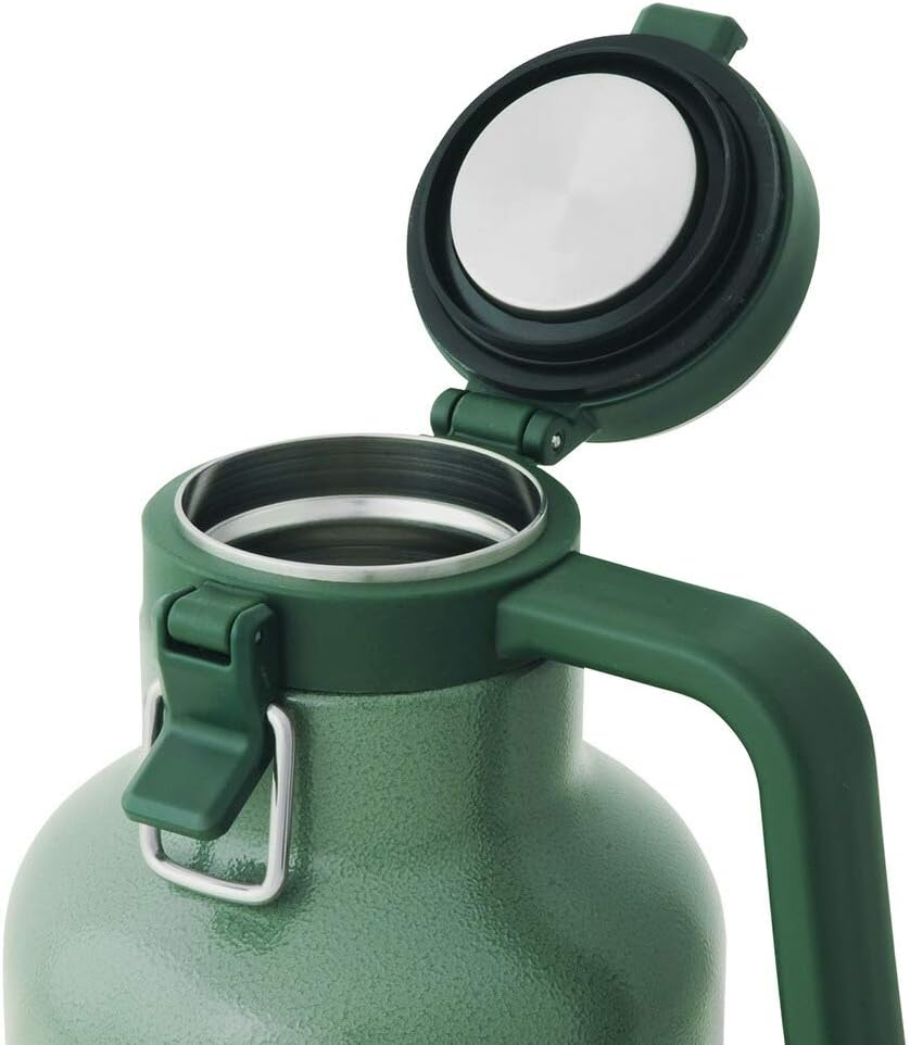 Stanley 01941-076 Classic Vacuum Growler, 0.4 gal (1.9 L), Green, Ice Container, Carbonated Drinks, Beer, Cold Retention, Camping, Dishwasher Safe, Genuine Japanese Product