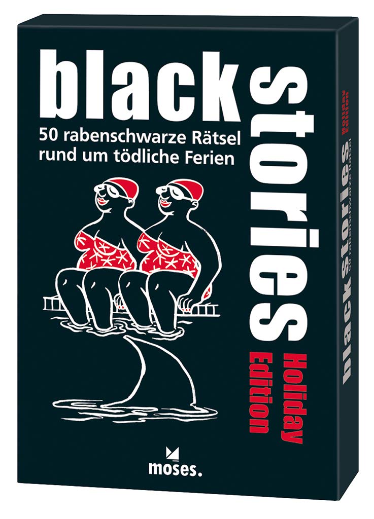 moses. black stories Holiday Edition, 50 rabenschwarze Rätsel, Das Krimi Kartenspiel: 50 rabenschwarze Rätsel rund um tödliche Ferien