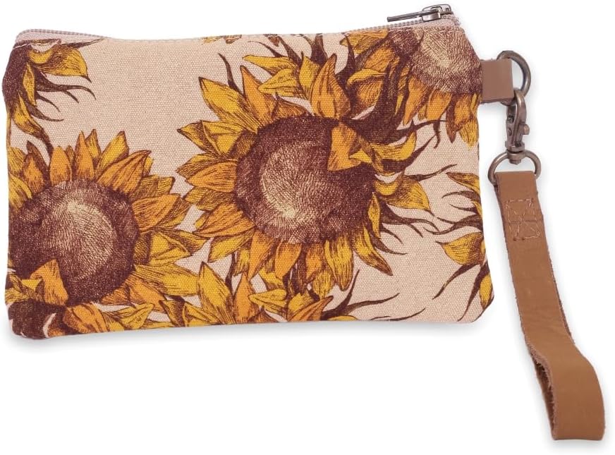 COTT N CURLS Sunflower - Wristlet Wallets for Women, Crossbody Sling Bags, Large Tote Bags, Book Bag, Cell Phone Purse