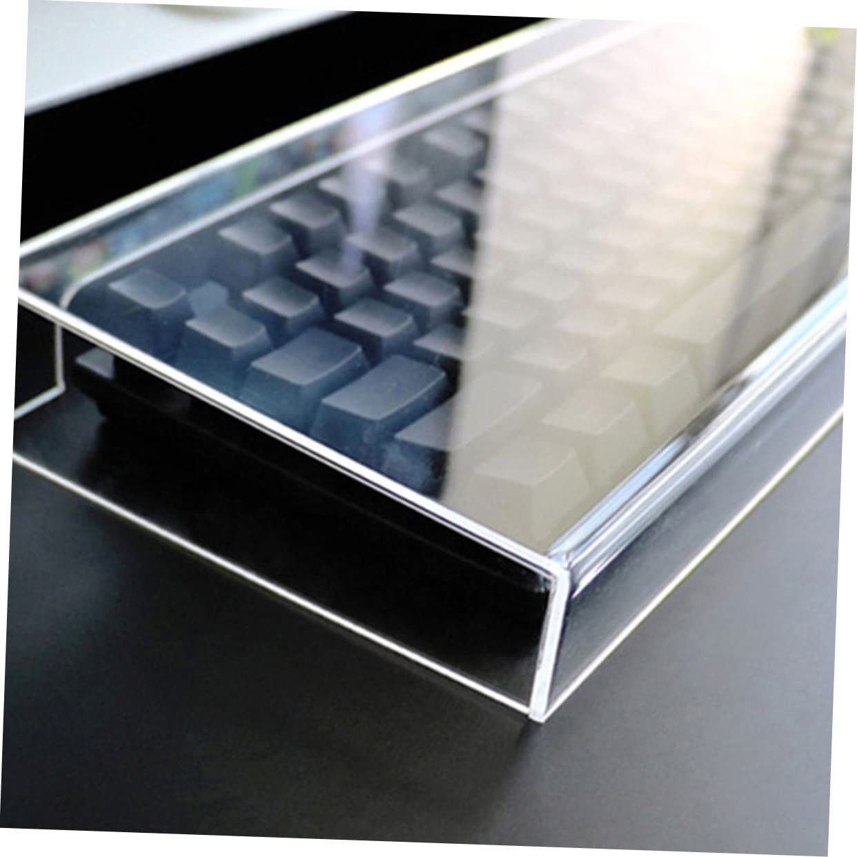 Protège-Clavier Transparent en Acrylique pour Clavier de Bureau
