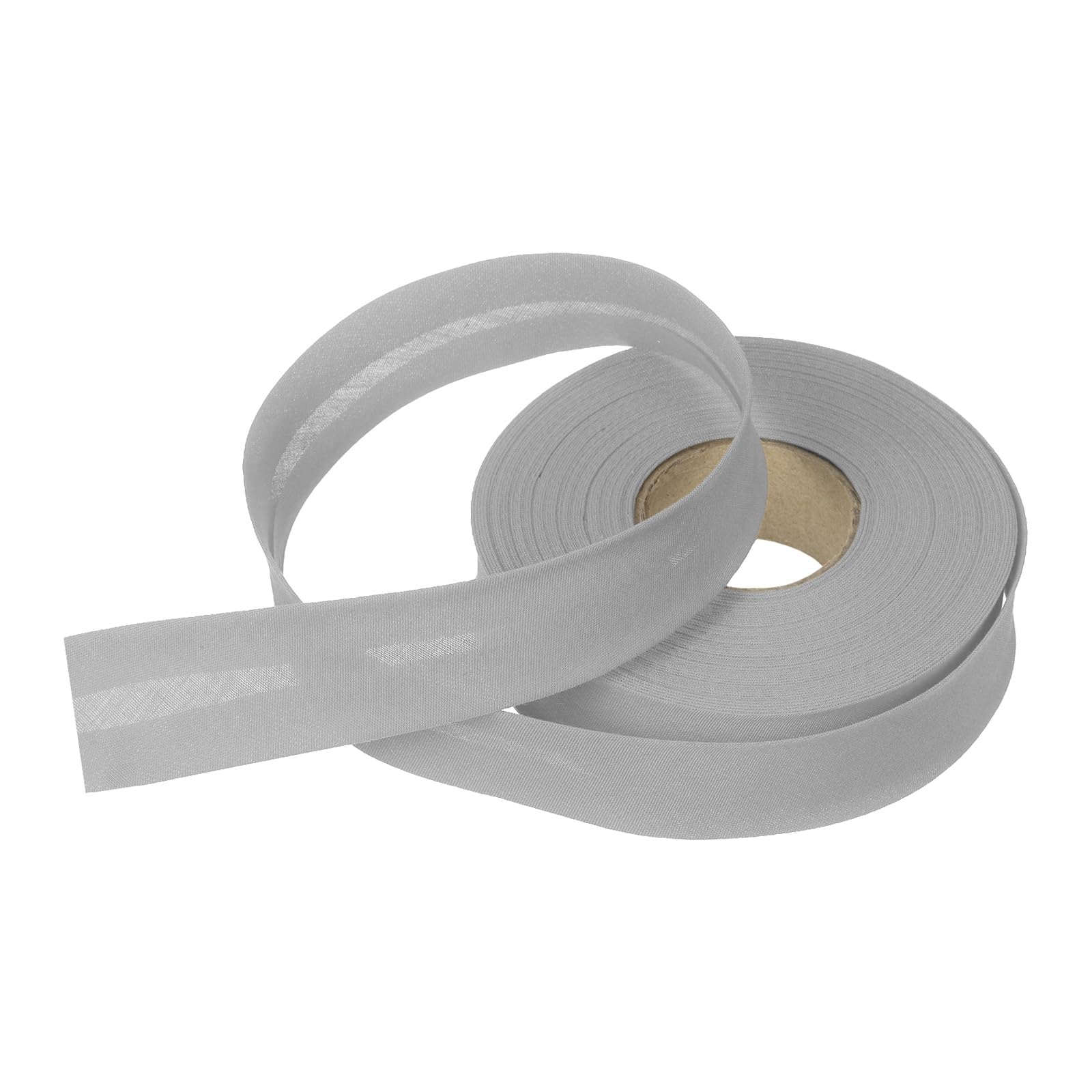sourcing map 1 Inch Single Fold Bias Tape Polyester Continuous Bulk Bias Tape for Sewing,Seaming Quilting Hemming Binding Crafts (Gray 15 Yards) โ image 1