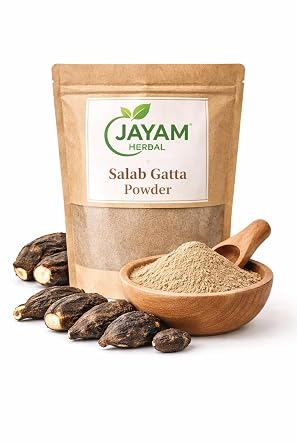 Jayam Hebal Salam Gatta Powder Salep Orchid Root Natural Botanical Po.wder Fine Ground, No Additives 100g