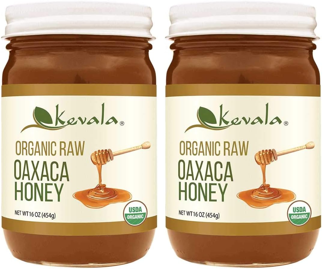 Kevala Organic Raw Oaxaca Honey, 14 Oz (Pack of 4)