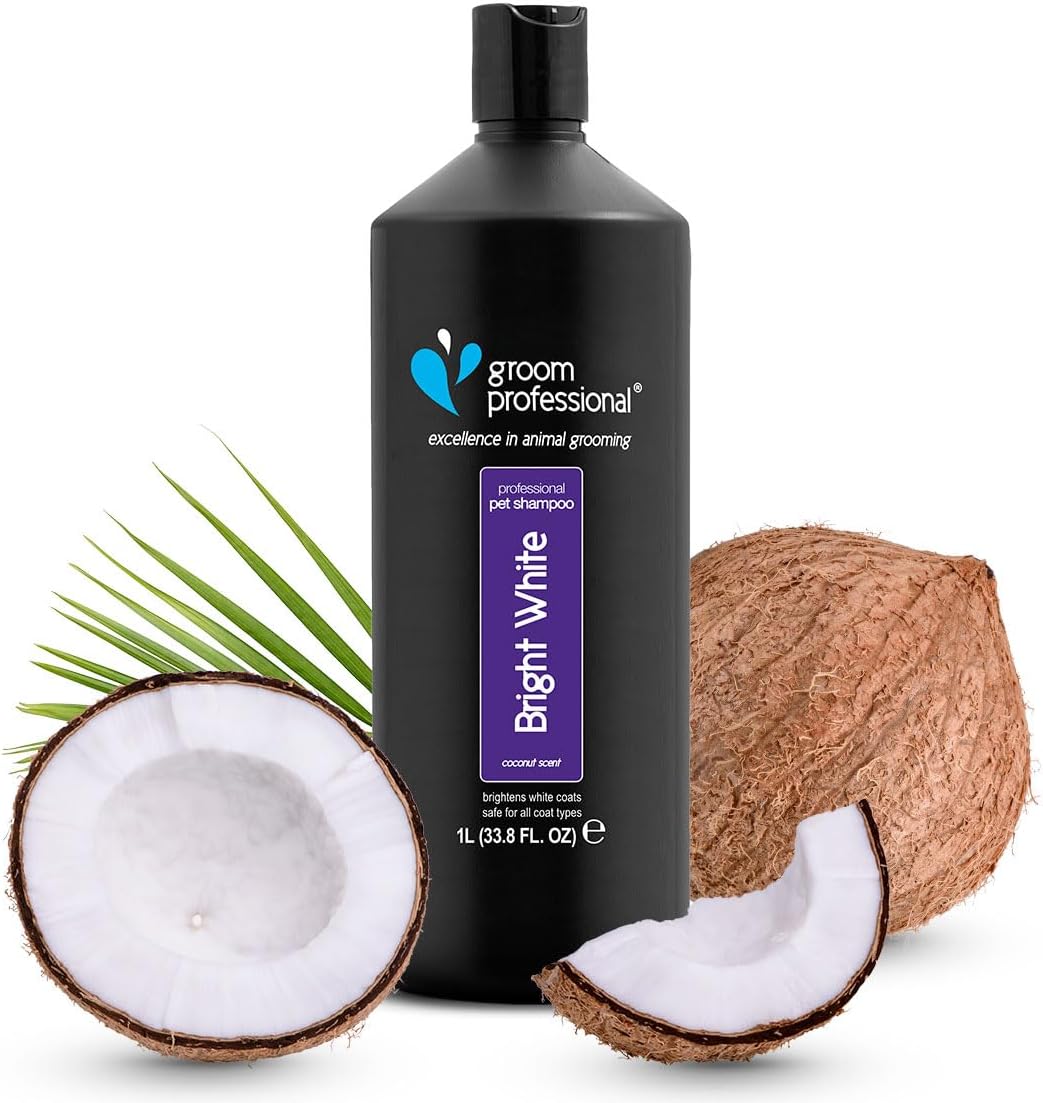 GROOM PROFESSIONAL Bright White Dog Shampoo Deep Cleansing Shampoo